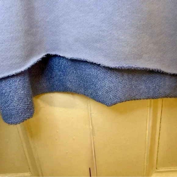 Aerie Light Blue Quarter Zip Lightweight Sweatshirt - Picture 4 of 5